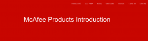 McAfee Products Introduction